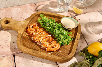 Тигровые креветки на гриле 