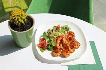 Креветки на гриле