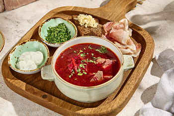 Борщ с черносливом